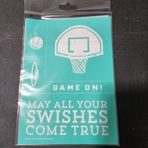 Chalk Couture Transfer, Basketball, Swishes, 5"x7" NWT